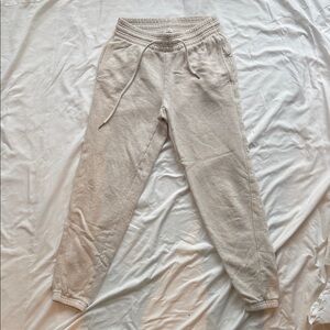 Cozy Aerie Cream Jogger Pants